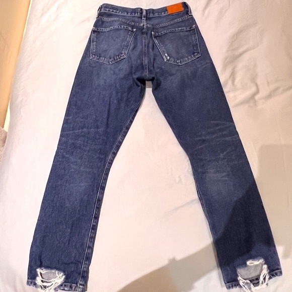 Citizens of Humanity Blue Dree Crop High Rise Slim Straight Jeans - Picture 1 of 4